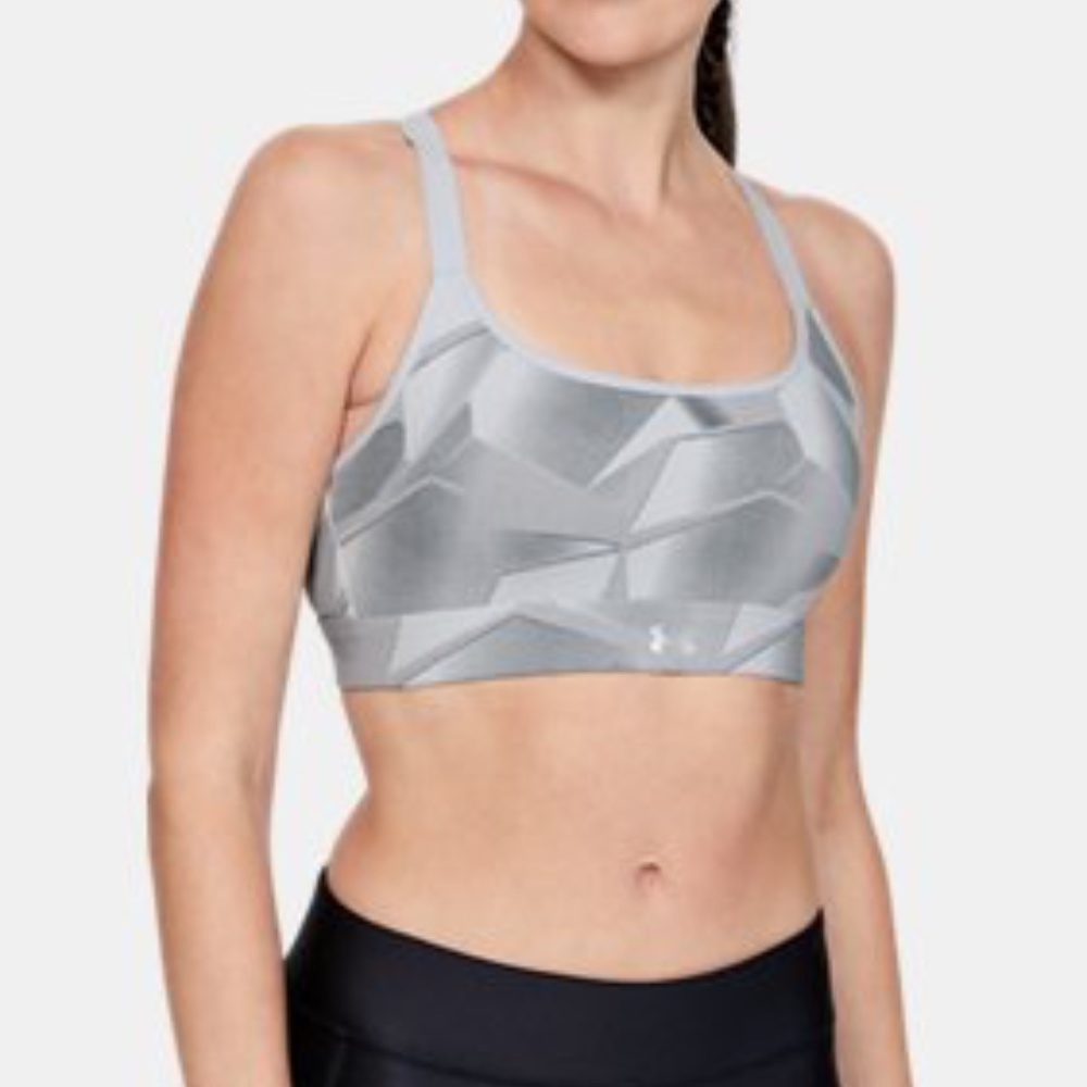 Under Amour UA Reflect Mid Printed Sports Bra XS